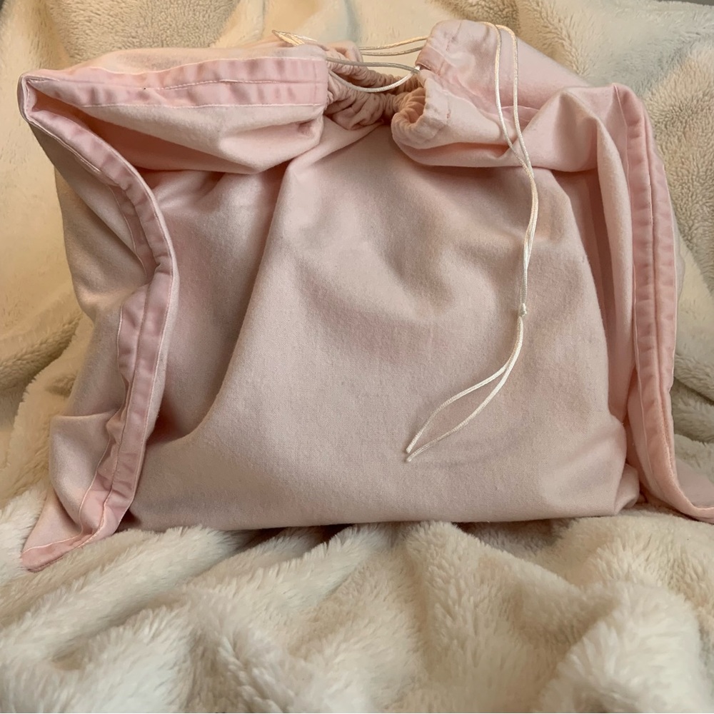 🆕 Handmade Flannel Dustbag Velvet Trim